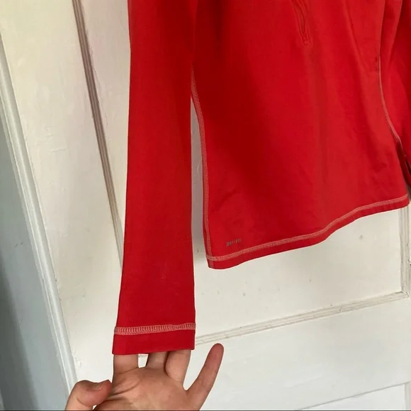 Nike Pro Dri Fit hot red Workout top - Picture 6 of 12